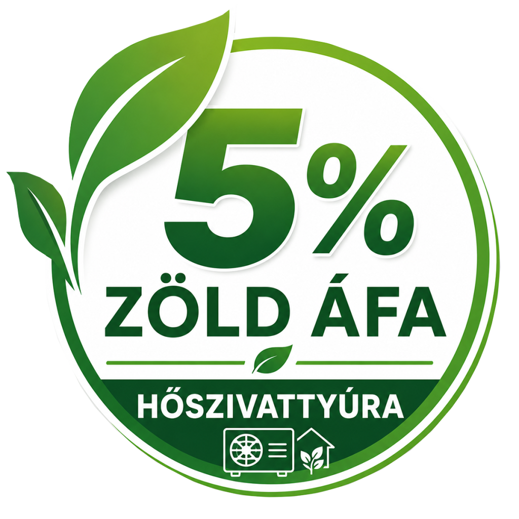 Mitől lesz igazán olcsó a hőszivattyú? Az 5%-os zöld ÁFA-tól!