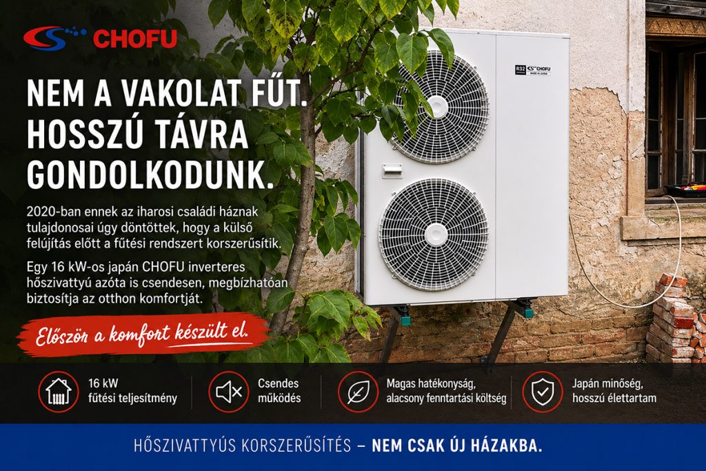 Általában fordított a sorrend, itt a hőszivattyú volt előbb