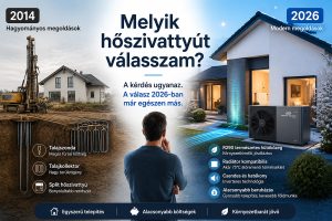 Vizes vagy levegős hőszivattyú? – régi kérdés, 2026-ban új válaszokkal