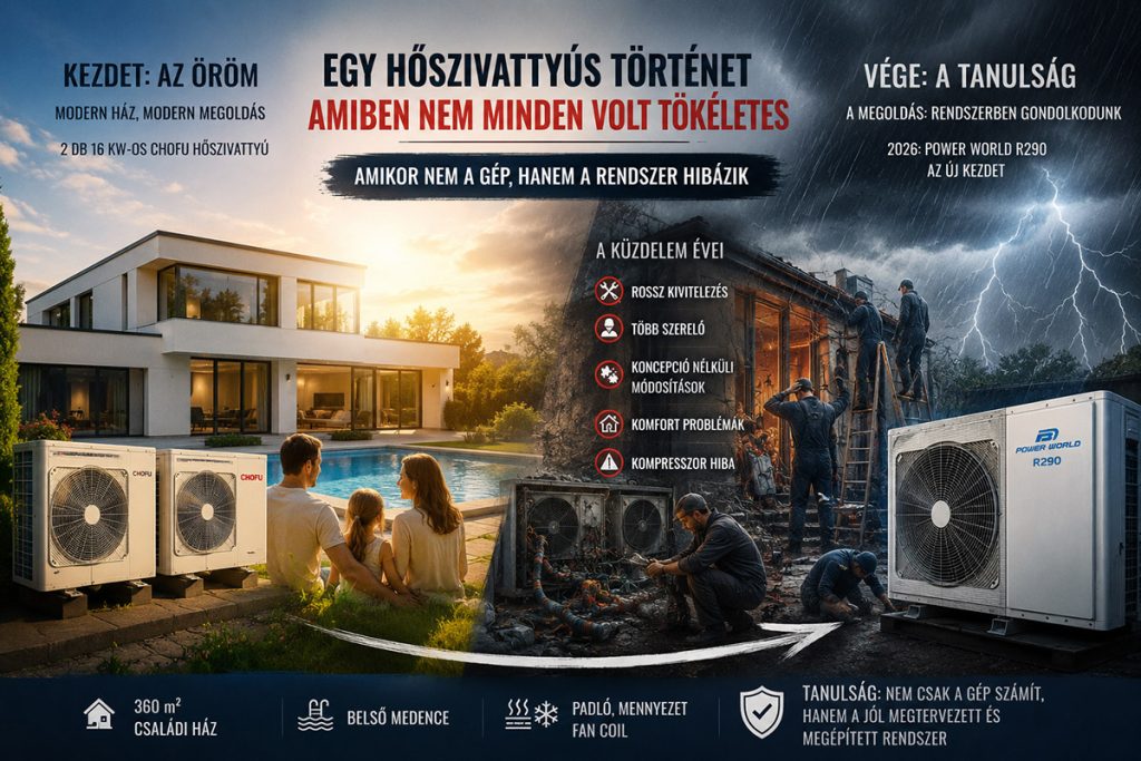 Egy hőszivattyús történet, ahol nem a gép hibázott…