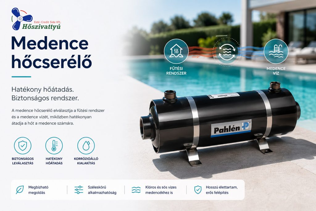 PAHLÉN medence hőcserélő