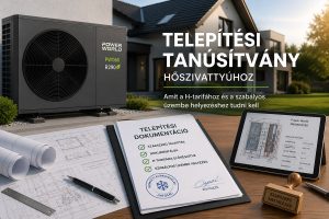 Telepítési tanúsítvány hőszivattyúhoz 2026-ban – tudnivalók és dokumentáció