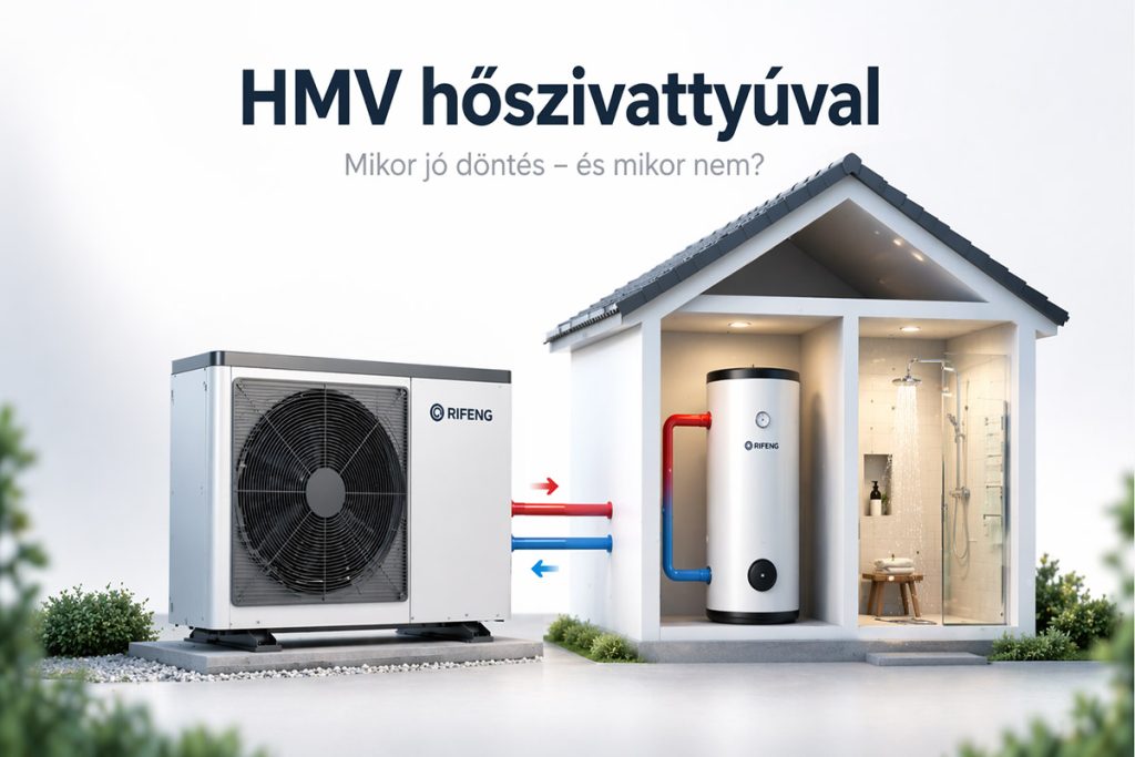 HMV készítés hőszivattyúval – melegvíz tartály és családi ház rendszer