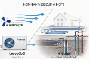levegőből és talajból nyert hő összehasonlítása hőszivattyú rendszereknél