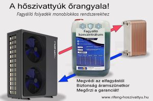 Hőszivattyú fagyálló folyadék: A monoblokkos rendszerek kötelező védelme