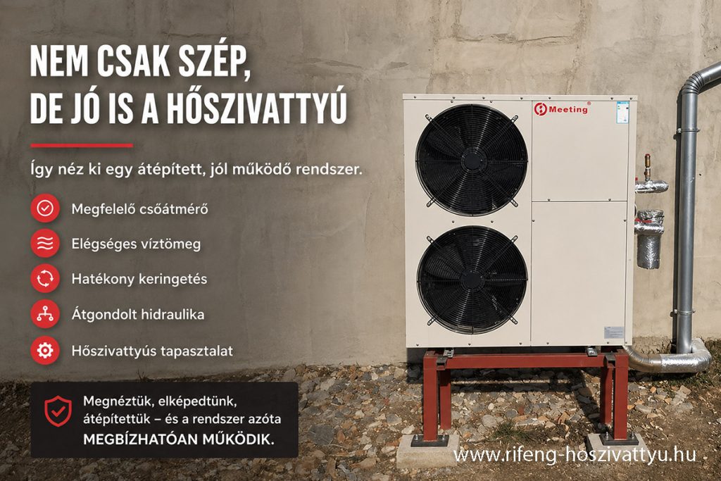 Rossz hőszivattyú beépítés javítása – tanulságos valós történet