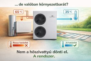 Nem a hőszivattyú dönti el – a rendszer határozza meg a hatékonyságot