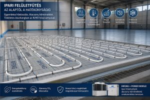 Ipari felületfűtés hőszivattyúval – energiahatékony csarnokfűtés