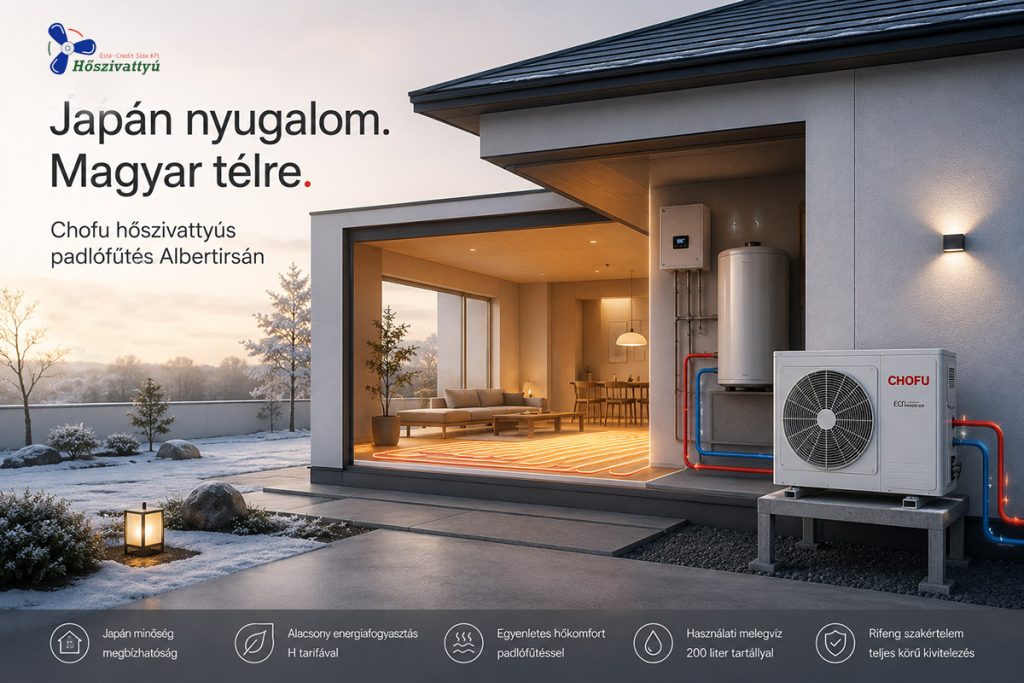 Chofu hőszivattyú - japán nyugalom a magyar télben
