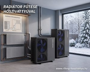 Radiátoros fűtés hőszivattyúval – Power World R290 Ppropán rendszer működés közben téli környezetben