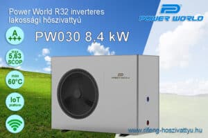 PW030 R32 Inverteres hőszivattyú 8,3 kW