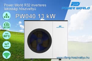13 kW-os inverteres hőszivattyú