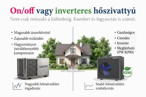 On/off vagy inverteres hőszivattyú. Mi a különbség?