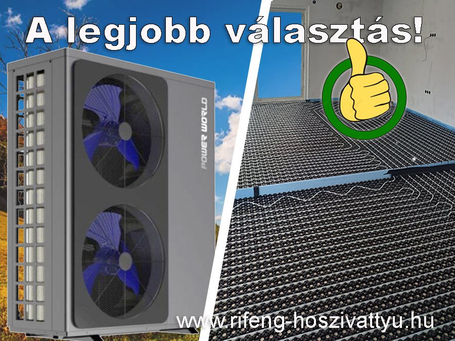 Az egyik legjobb választás: hőszivattyú és UPONOR padlófűtés rendszer