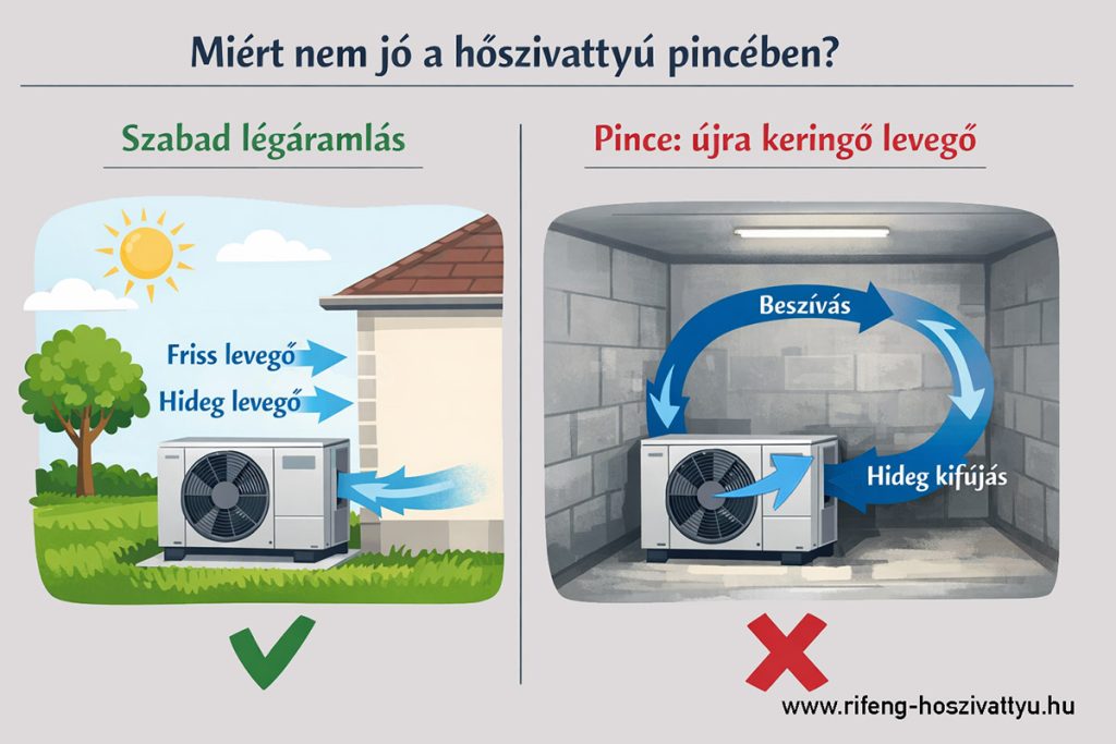 Lehet pincébe tenni a levegő-víz hőszivattyút?