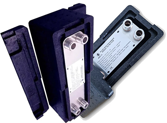 Leválasztó hőcserélő primer és szekunder oldal között