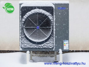 PW050 R290 hőszivattyú fűti az öntöttvas radiátorokat