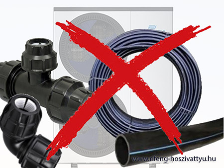 Hőszivattyús fűtés csövének nem választunk KPE csövet