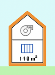 Szigetelt 2 szintes radiátor és fan coil-os fűtésrendszer