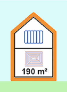 Hőszigetelt, 190 m2 alapterületű 2 szintes lakóház