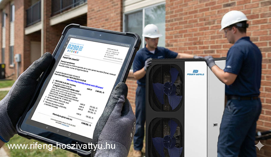 Hőszivattyú szerelés, árkalkuláció és helyszíni bejárás után