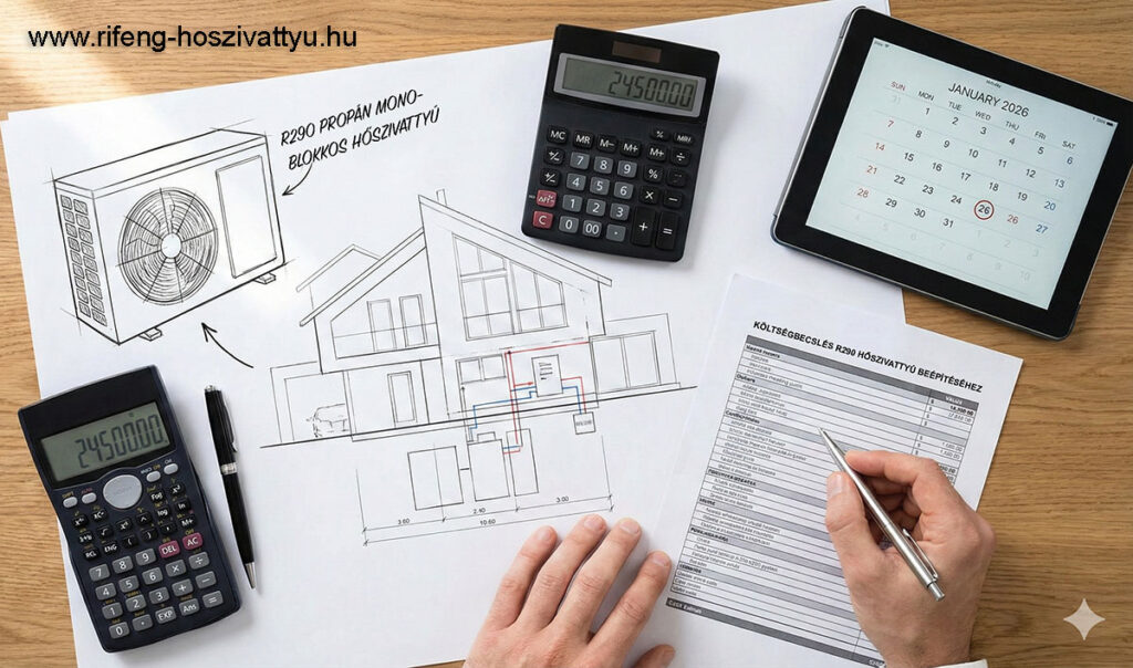 Hőszivattyús rendszer tervezése, költségbecslés