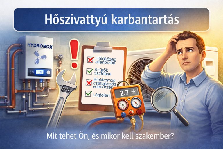 Hőszivattyú karbantartási kisokos – ellenőrzés, tisztítás, hibák