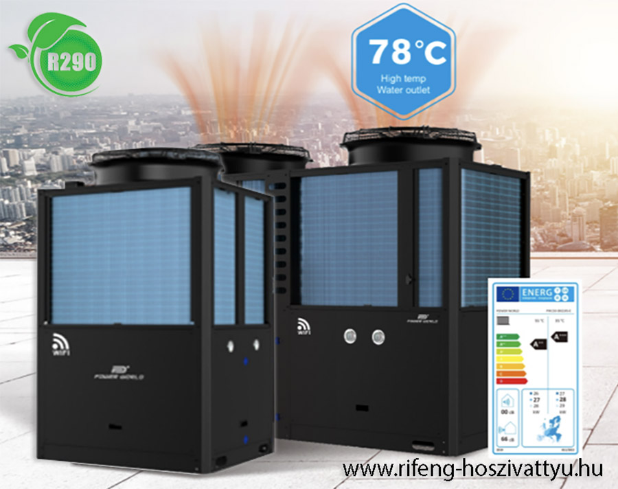 Inverteres ipari hőszivattyú – R290 nagyhatékonyságú ipari megoldás