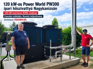 Nagykanizsa Hidrofilt Kft PW300 R290 120 kW inverteres hőszivattyú