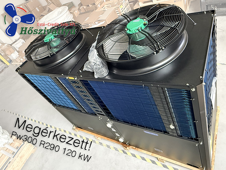 Íme az eddigi legnagyobb ipari gépünk testközelből! A nagykanizsai projektünk keretében kicsomagoltuk a 120 kW-os Power World PW300 hőszivattyút