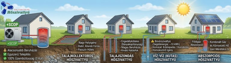 Hőszivattyú típusok. Melyik felel meg Önnek? Segítünk kiválasztani!