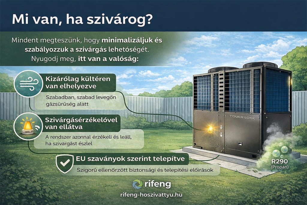 A félelem alaptalan, a propán gázzal töltött hőszivattyúk biztonságosak.