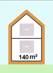 Kétszintes padlófűtéses ház Dorog