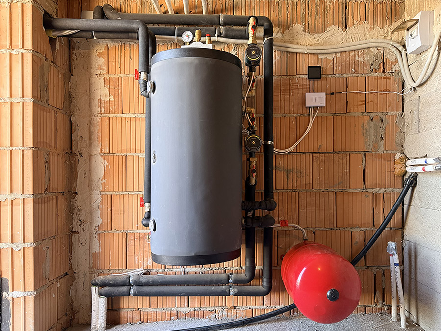 Hőszivattyús rendszer kialakítása hidraulikus váltóval