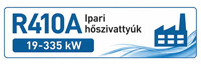 Ipari R410A hőszivattyú 19-235 kW