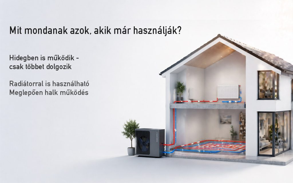 hőszivattyú tapasztalatok radiátorral és padlófűtéssel – stabil működés hideg időben is
