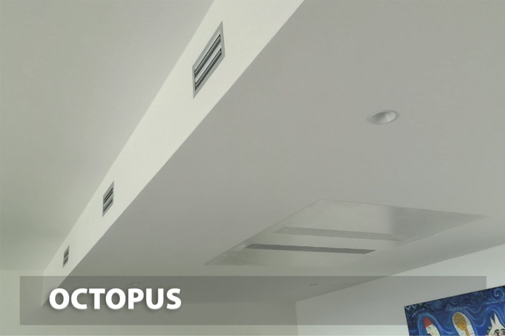 Octopus - fűt - hűt - párátlanít, láthatatlanul