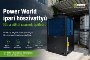 Power World ipari hőszivattyú csarnokfűtéshez – Süttői Reneszánsz Kőfaragó Zrt. referencia