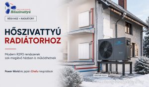 Modern R290 hőszivattyú radiátoros családi házhoz – működő megoldás régi épületben is