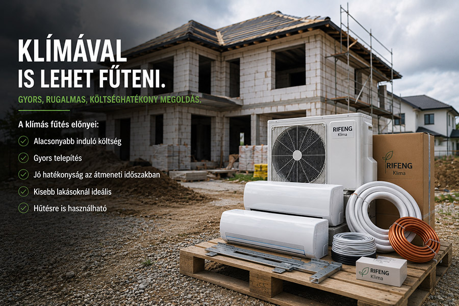 Lehet klímával is fűteni, kisebb lakásokat