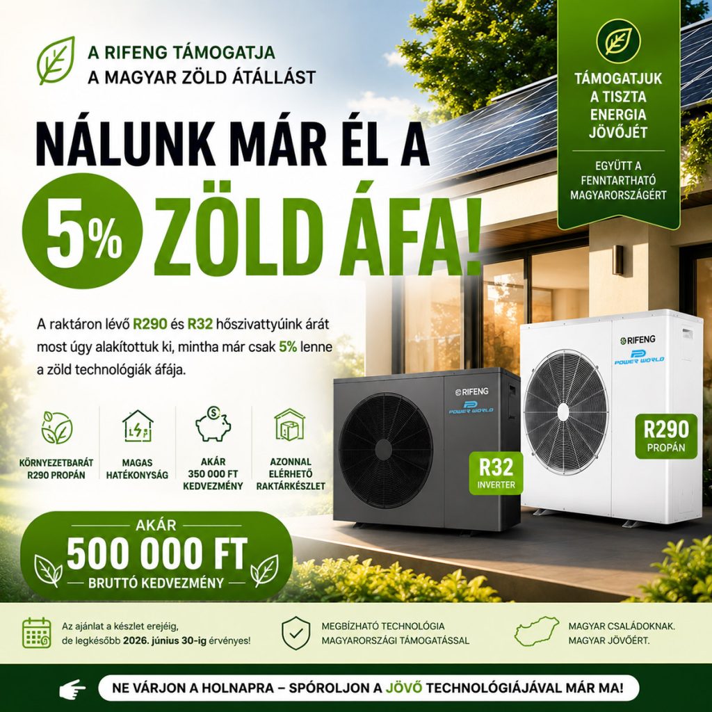 Elébe megyünk a változásnak - nálunk már él az 5%-os ÁFA