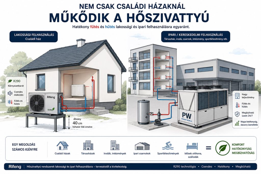 Nem csak családi házaknál működik a hőszivattyú