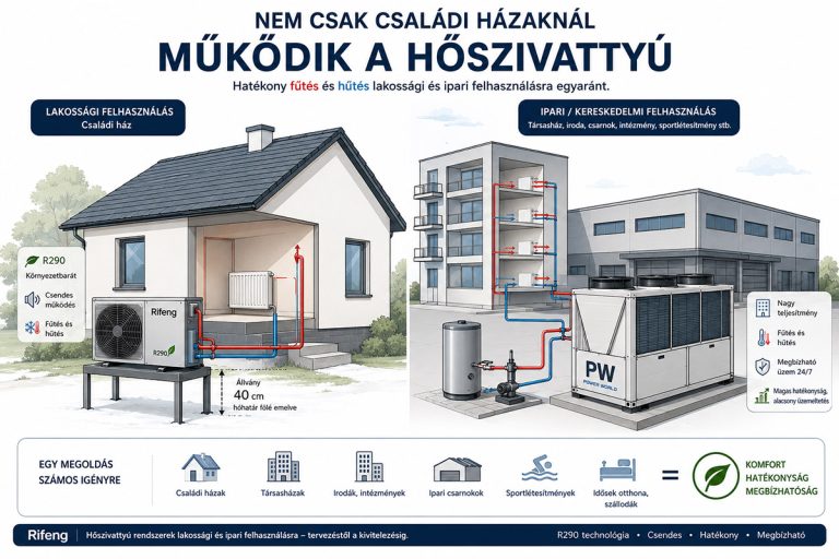Nem csak családi házaknál működik a hőszivattyú