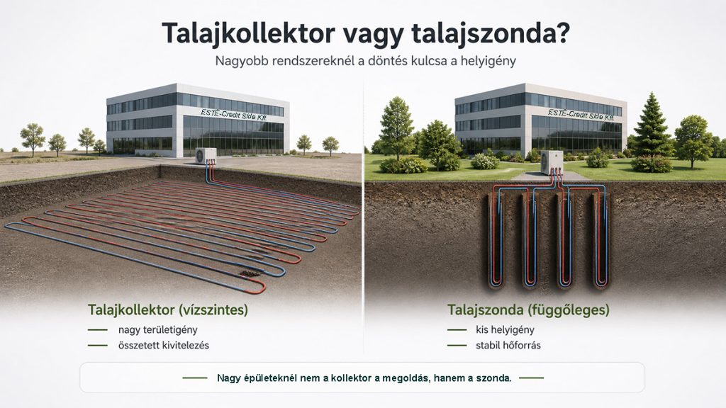 Nagyobb épület fűtés-hűtés rendszereknél a döntés kulcsa a helyigény