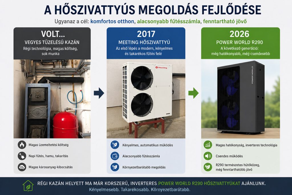 Vegyestüzelésű kazánról hőszivattyúra – Megéri lecserélni 2026-ban?